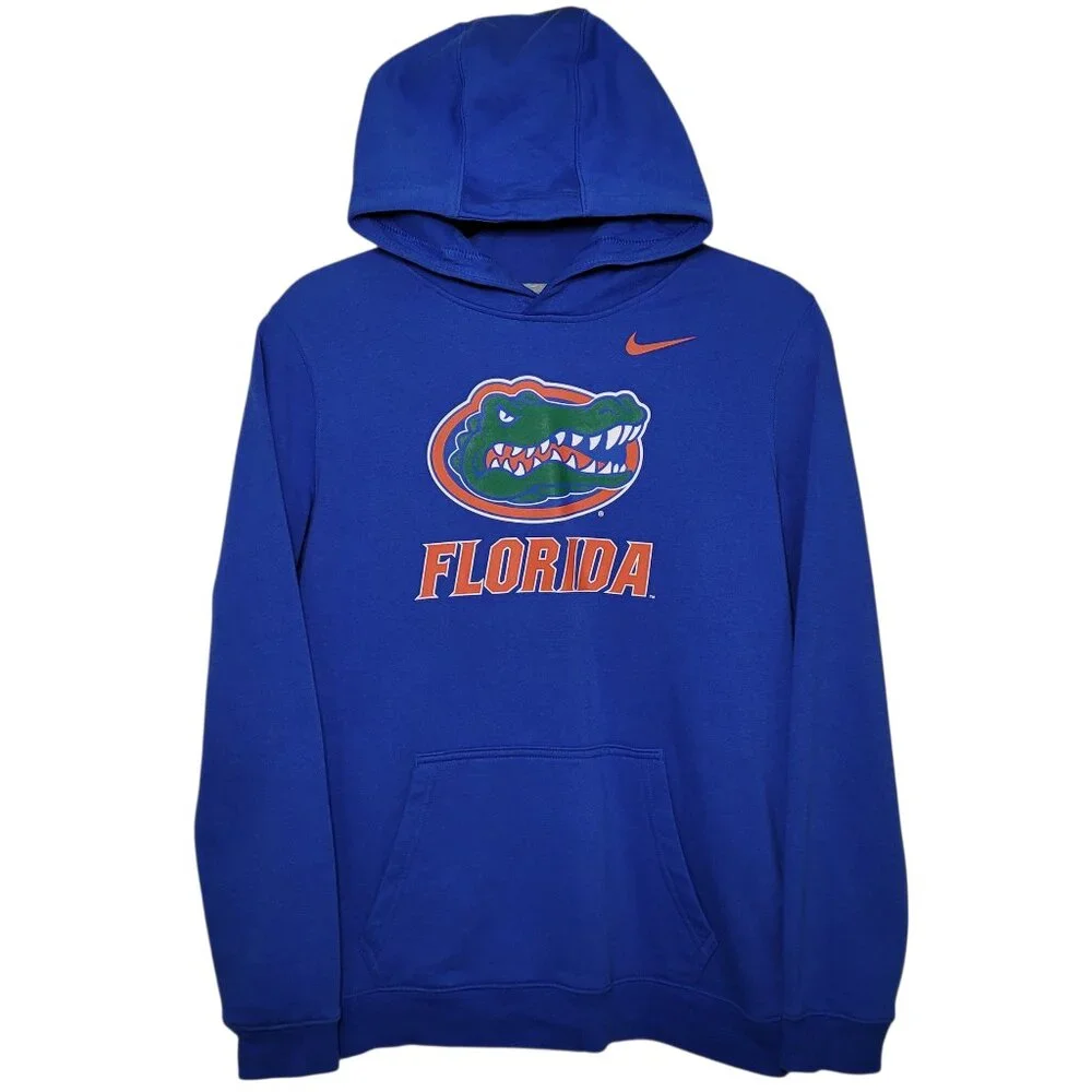 Nike Florida Gators Hoodie Blue NCAA College Pullover Sweatshirt Youth XLarge